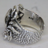 Sterling Silver Adjustable Crab Ring
