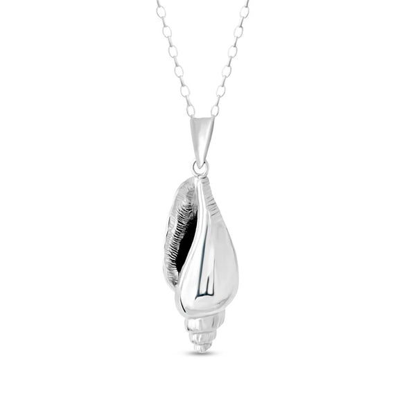 Pendant Sterling Silver Conch Shell - Large designed by us