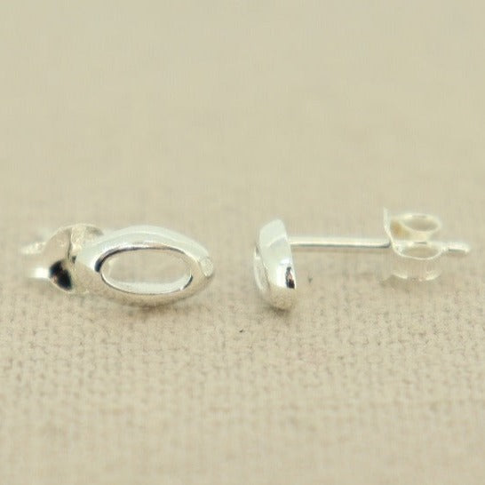 Studs Sterling Silver 'Oh'