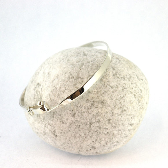 Sterling Silver Hooked Bangle