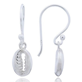 Earrings Sterling Silver Cowry Shell