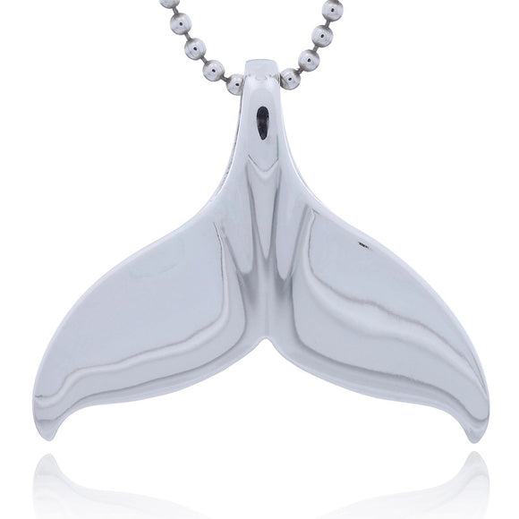 Pendant Sterling Silver Whale Tail