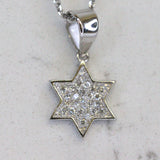 Pendant Sterling Silver & Cubic Zirconia Star Including Chain