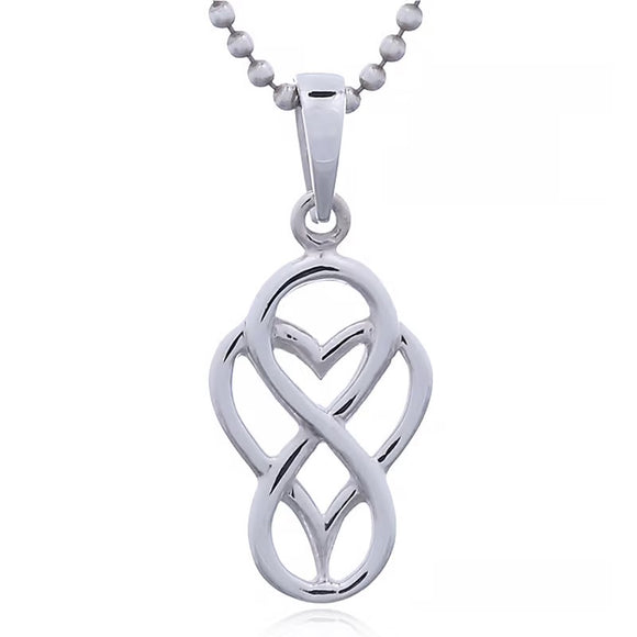 Pendant Sterling Silver Infinate Heart Including Chain