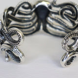 Sterling Silver Cuff Octopus Heavy Polished