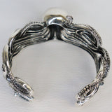 Sterling Silver Cuff Octopus Heavy Polished