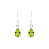Earring Sterling Silver Raindrop 6 Colours