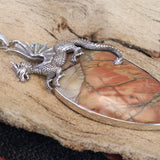 Jasper Dragon Pendant
