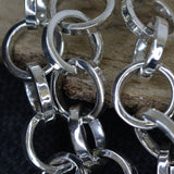Round Link Heavy Necklace Handmade