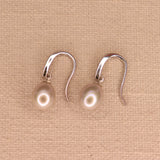 Sterling Silver Rice Fresh Water Pearls 8-8.5mm