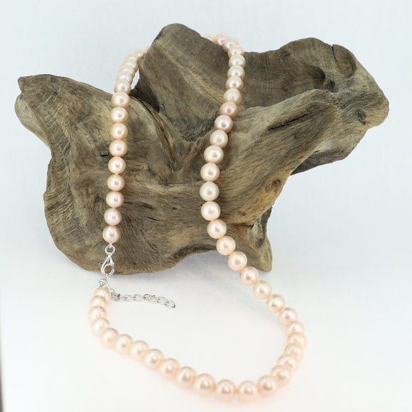 Fresh Water Pearl Necklace 6-7mm Pink