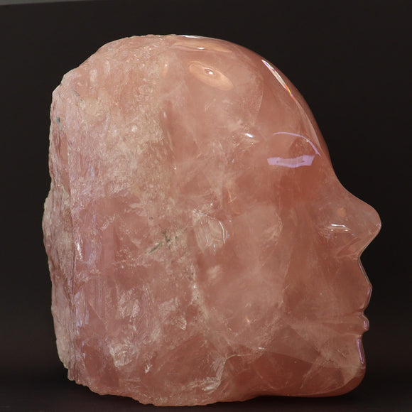 Rose Quartz Large Goddess Carved Face