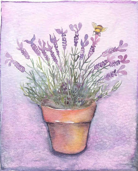 Lavender & Bee Card