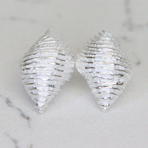 Studs Sterling Silver Sea Shell