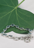 Bracelet Sterling Silver & Blue Topaz